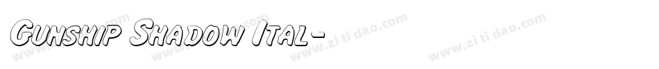 Gunship Shadow Ital字体转换